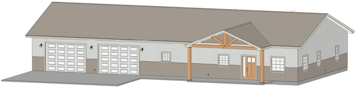 Boldbrook Barndominium House Plan (PL-101024)