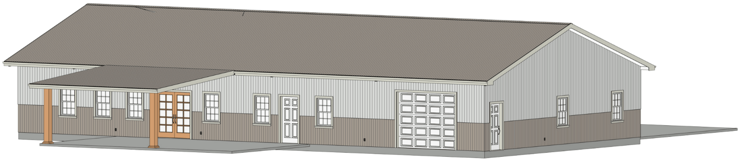 Boldbrook Barndominium House Plan (PL-101024)