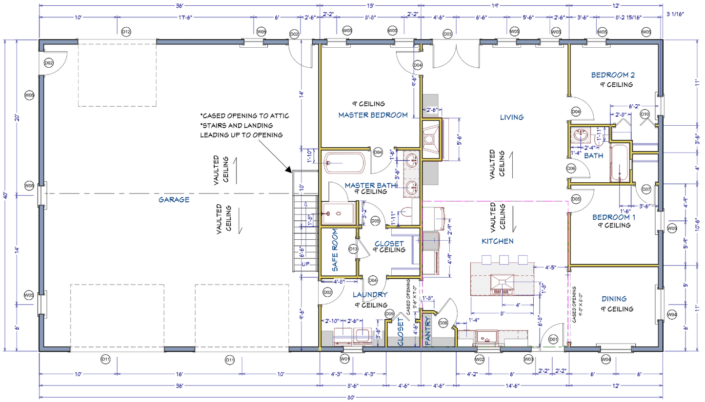 Boldbrook Barndominium House Plan (PL-101024)