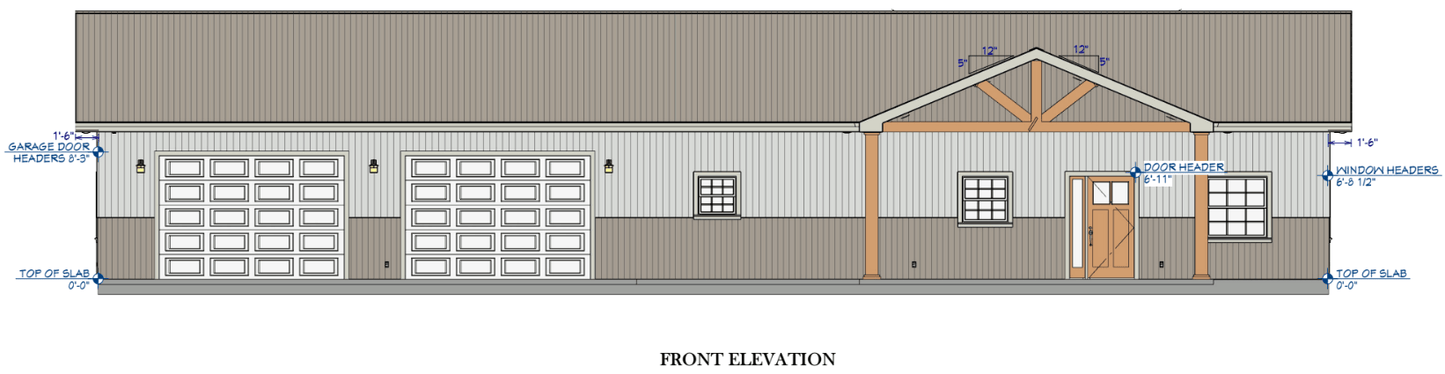 Boldbrook Barndominium House Plan (PL-101024)