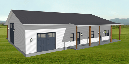 Browndale Barndominium House Plan (PL-120032)