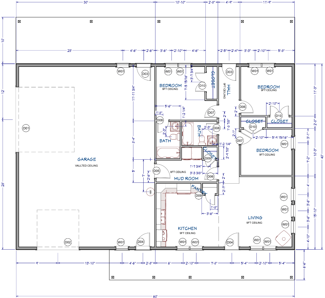 Browndale Barndominium House Plan (PL-120032)