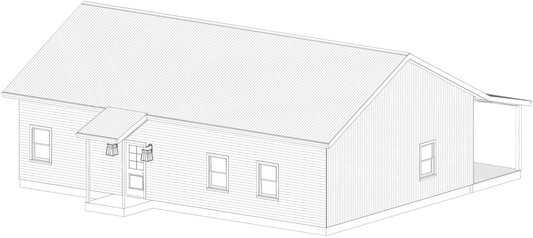 Elwood Barndominium House Plan (PL-138032)