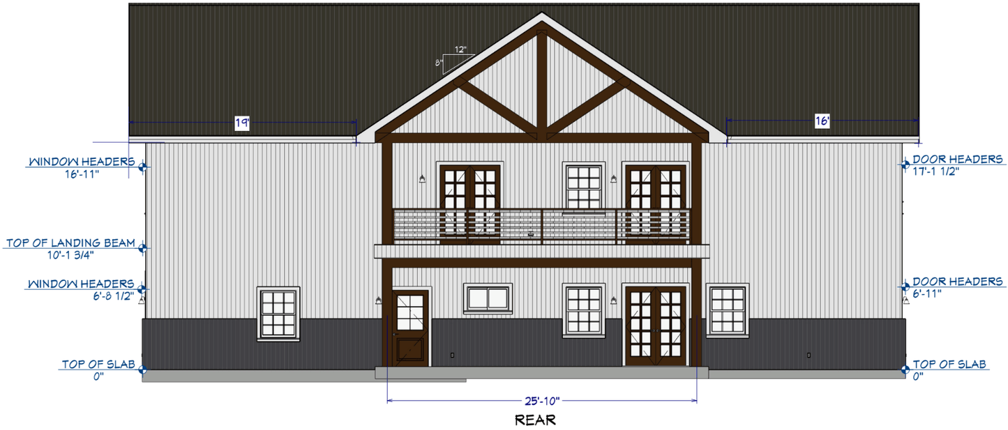 Gourwood Barndominium House Plan (PL-101824)
