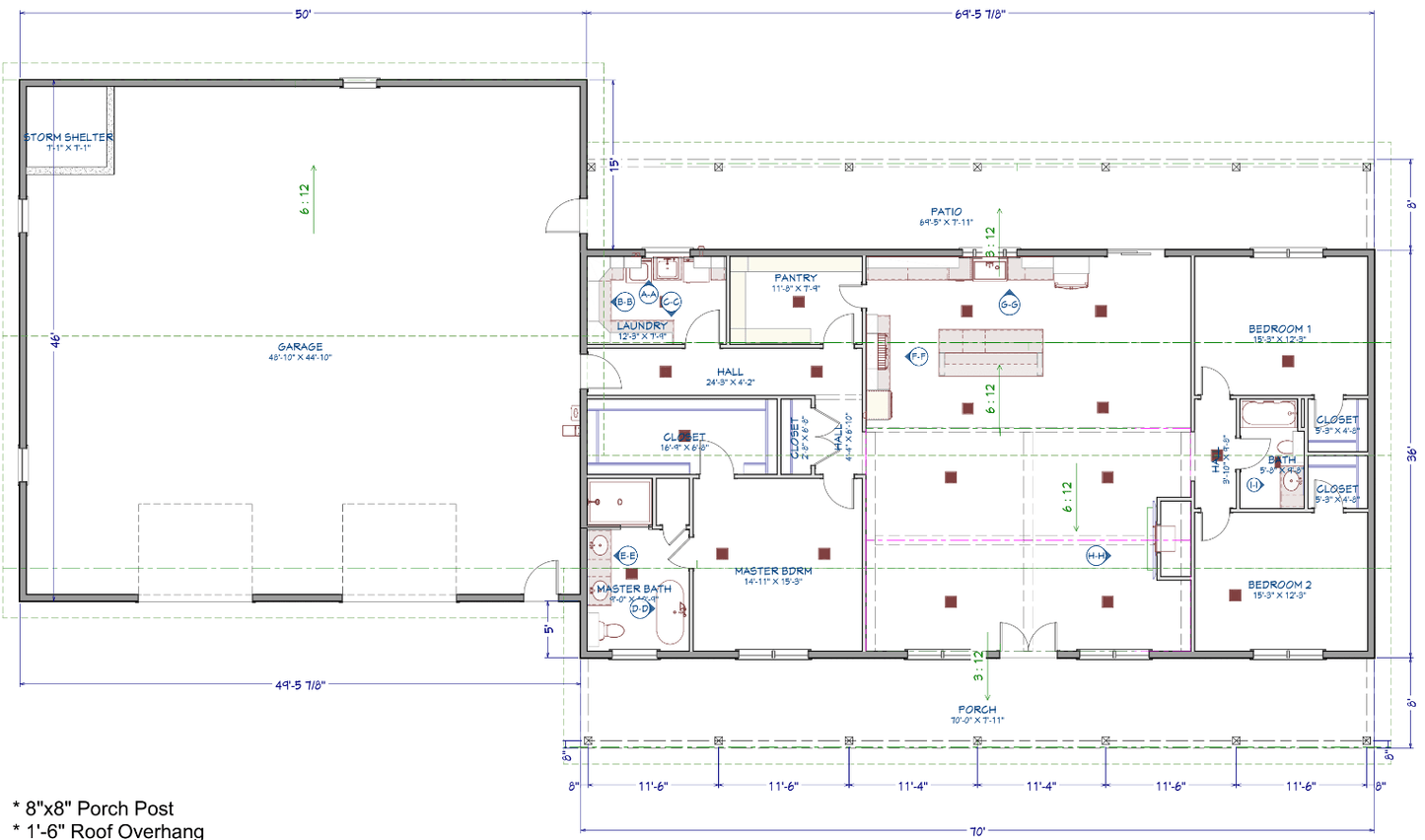 Graceland Barndominium House Plan (PL-252032)