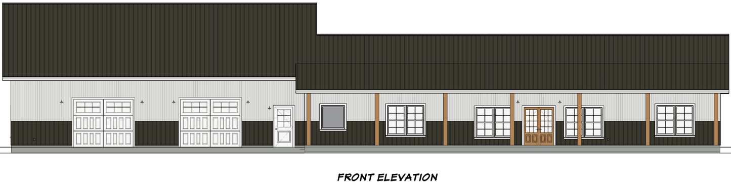 Graceland Barndominium House Plan (PL-252032)