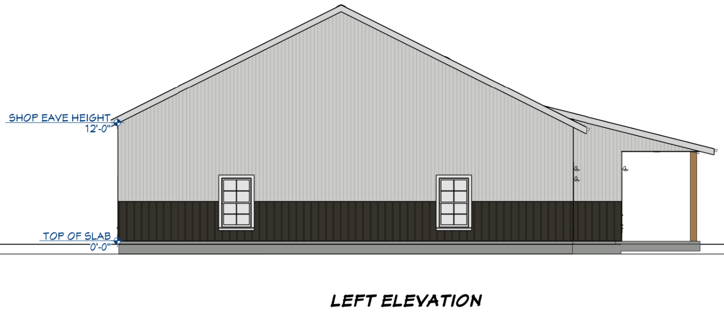 Graceland Barndominium House Plan (PL-252032)