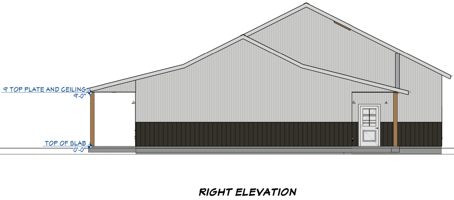 Graceland Barndominium House Plan (PL-252032)