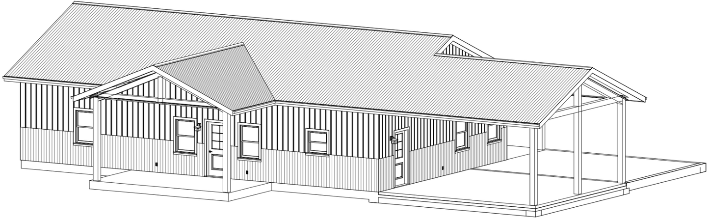 Hayfield Barndominium House Plan (PL-00324)