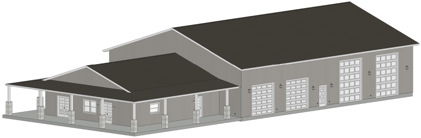 Jackstone Barndominium House Plan (PL-220124)