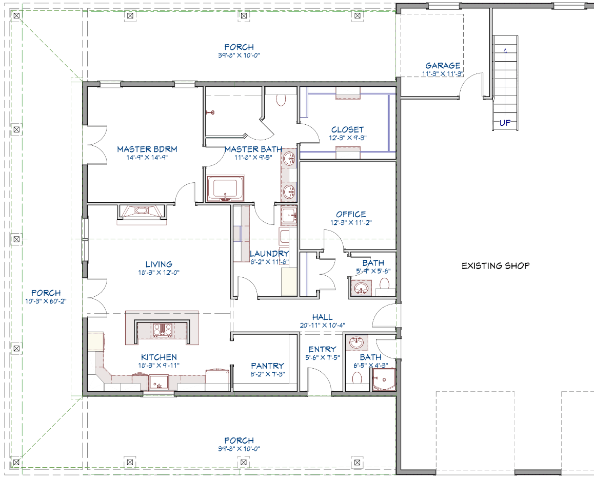Jackstone Barndominium House Plan (PL-220124)