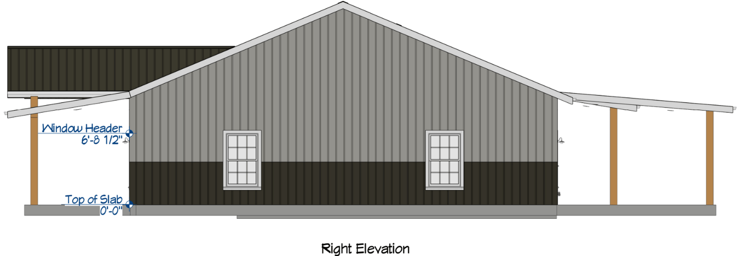 Leawood Barndominium House Plan (PL-240043)