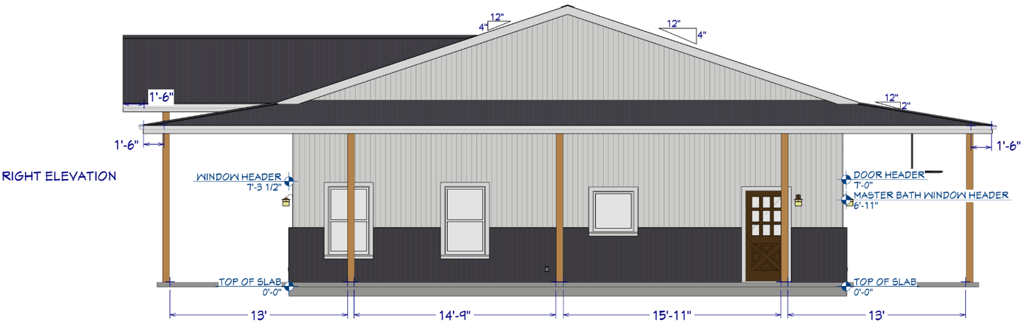 Ledger Barndominium House Plan (PL-200042)