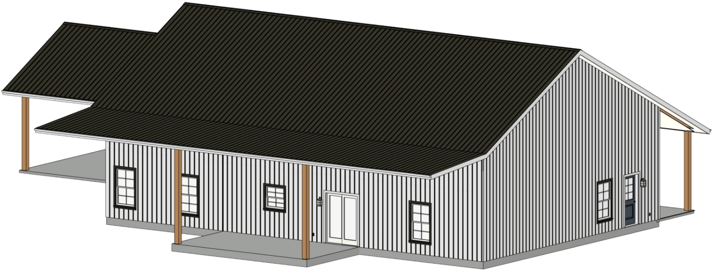 Neasewood Barndominium House Plan (PL-240052)