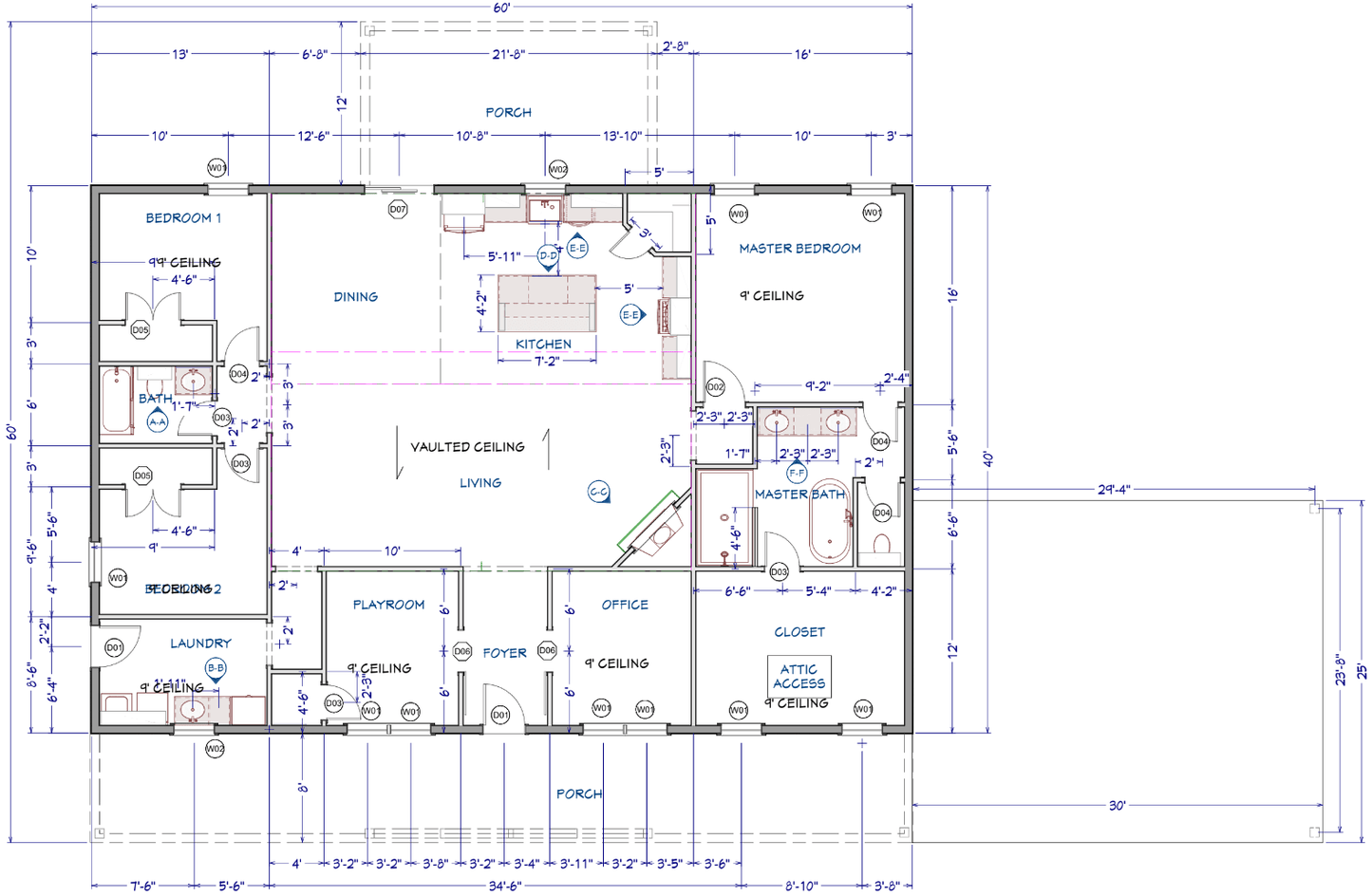 Neasewood Barndominium House Plan (PL-240052)