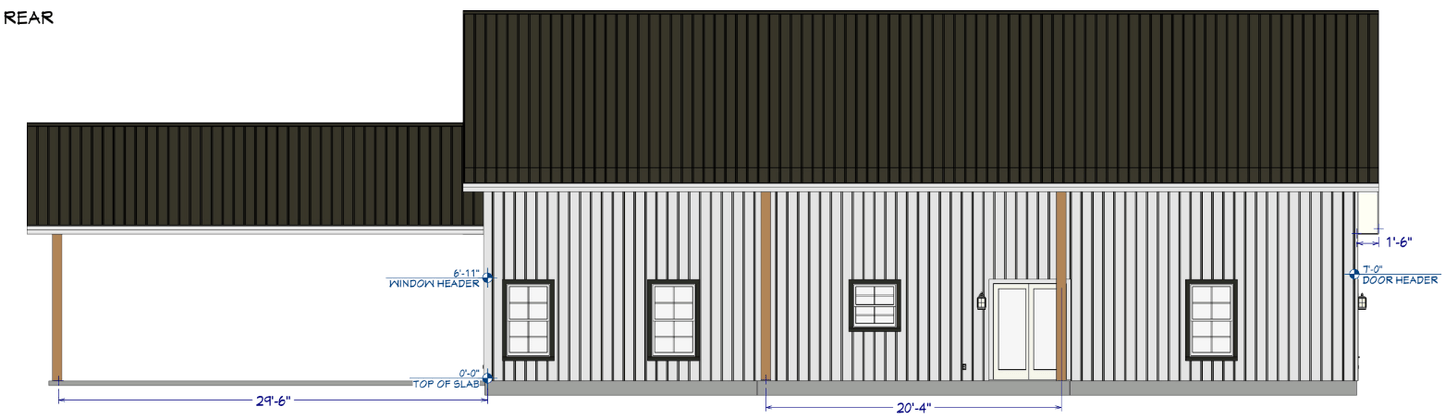 Neasewood Barndominium House Plan (PL-240052)