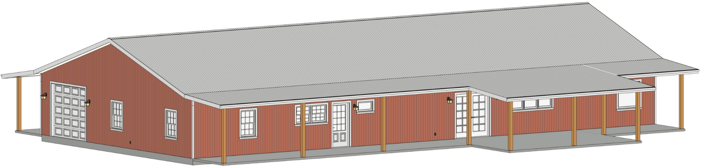 Nickelfield Barndominium House Plan (PL-100824)