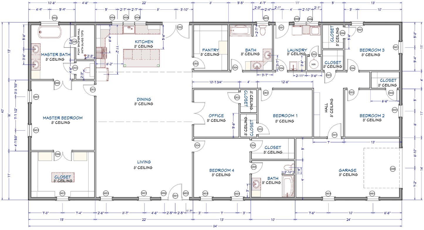 Nickelfield Barndominium House Plan (PL-100824)