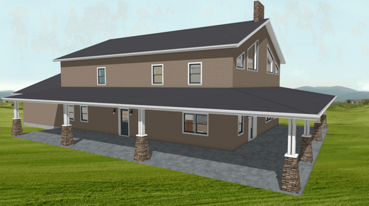 Smallwood Barndominium House Plan (PL-283042)
