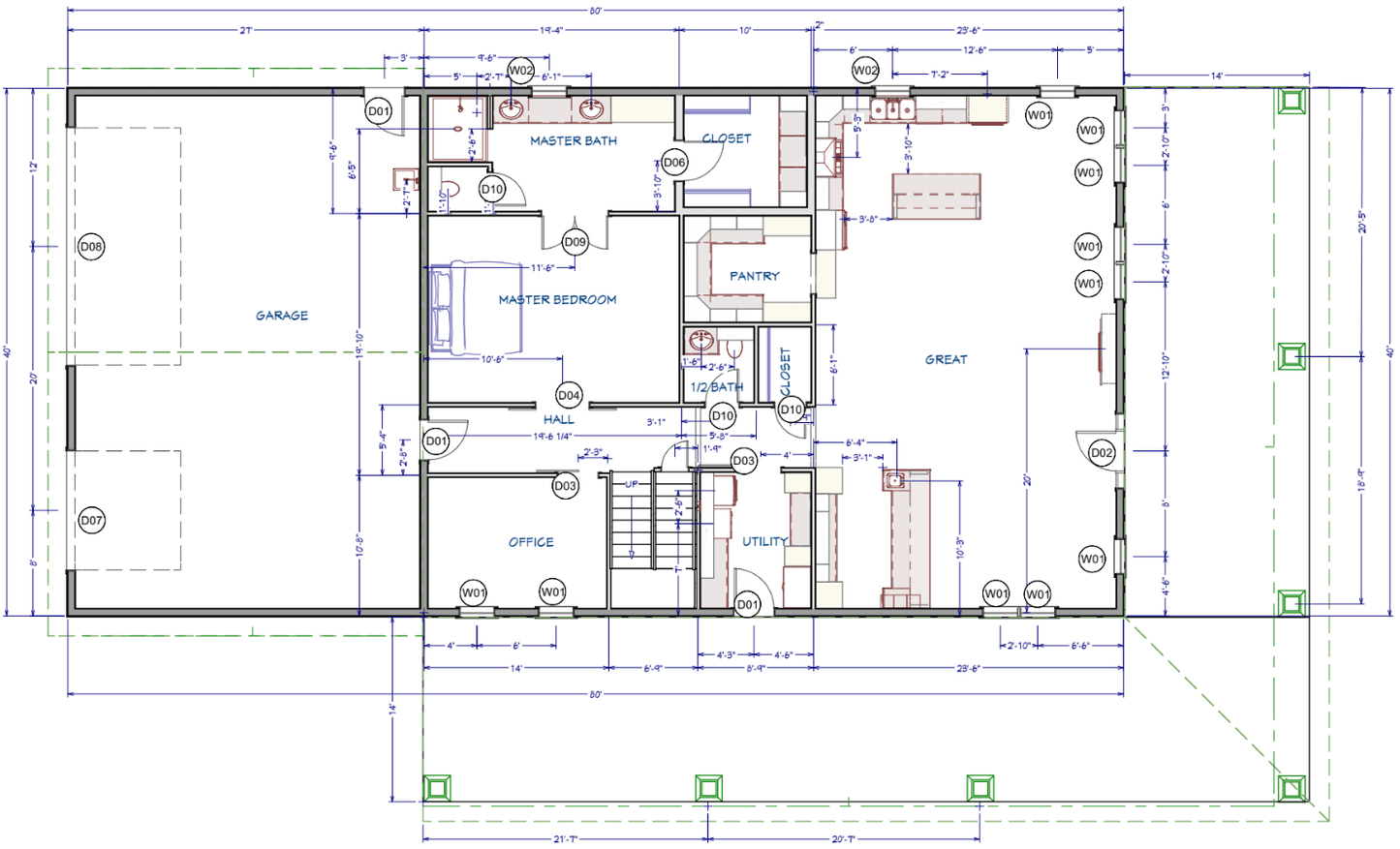 Smallwood Barndominium House Plan (PL-283042)