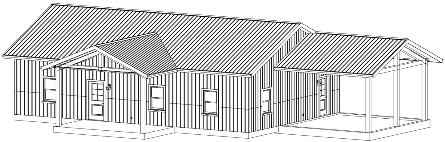 Starwood Barndominium House Plan (PL-00424)