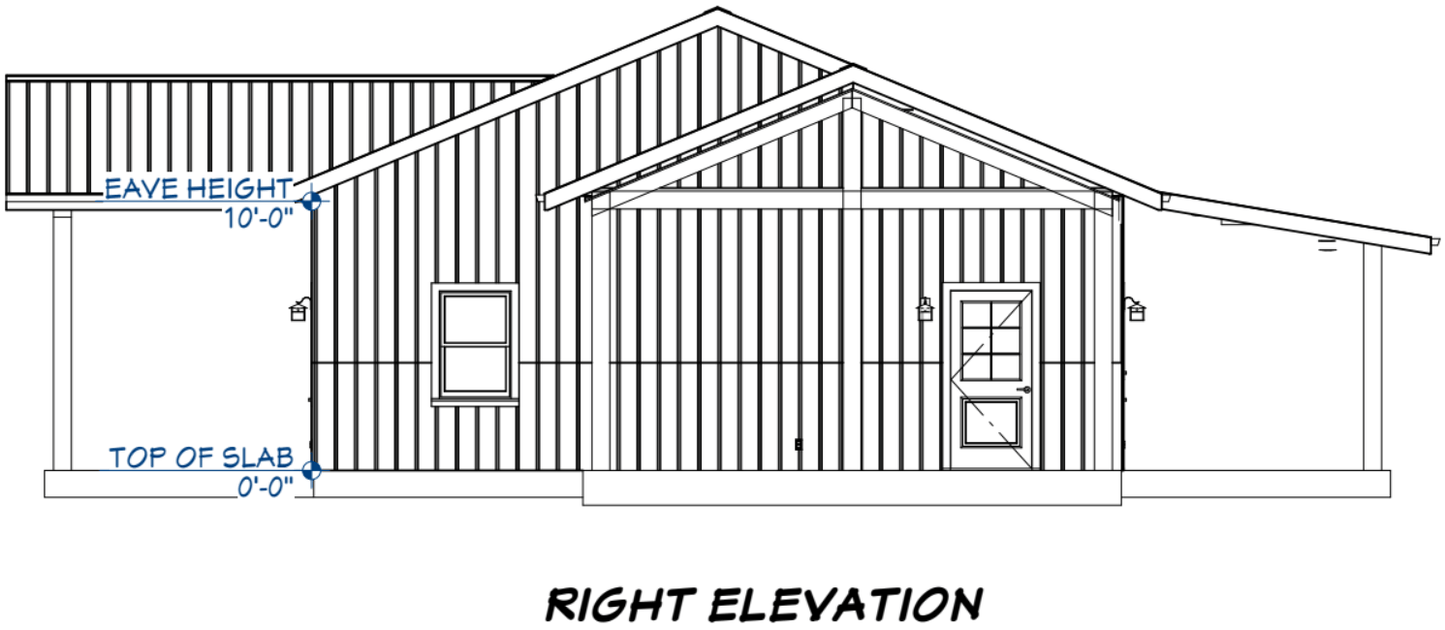Starwood Barndominium House Plan (PL-00424)