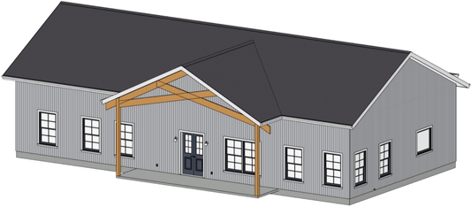 Westcove Barndominium House Plan (PL-180043)