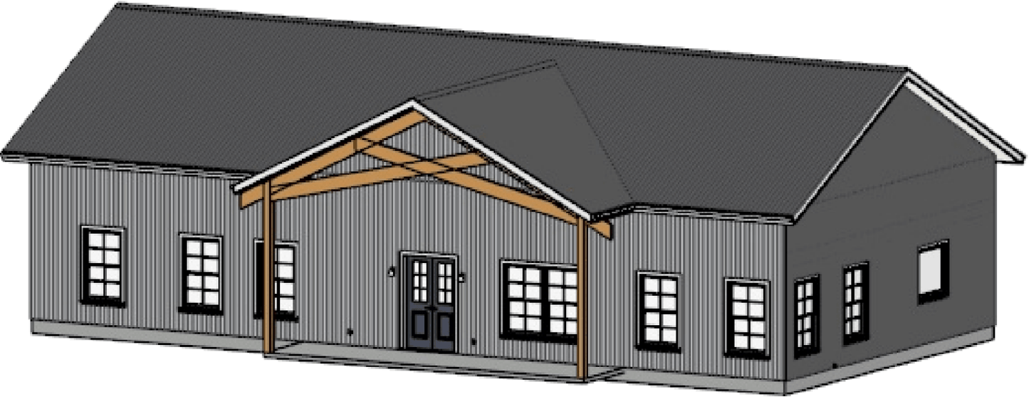 Westcove Barndominium House Plan (PL-180043)