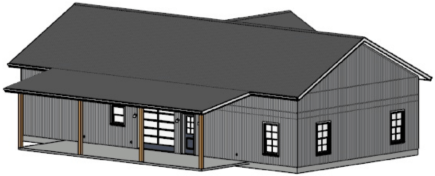 Westcove Barndominium House Plan (PL-180043)