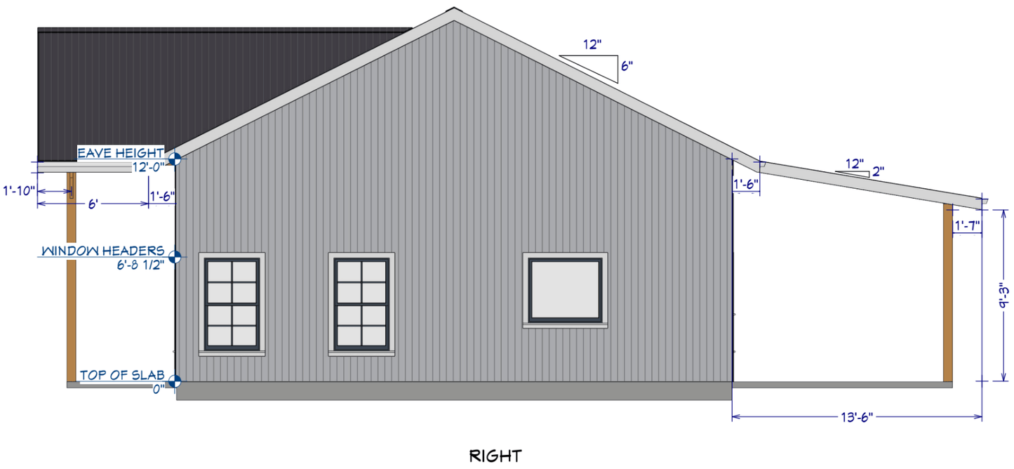 Westcove Barndominium House Plan (PL-180043)