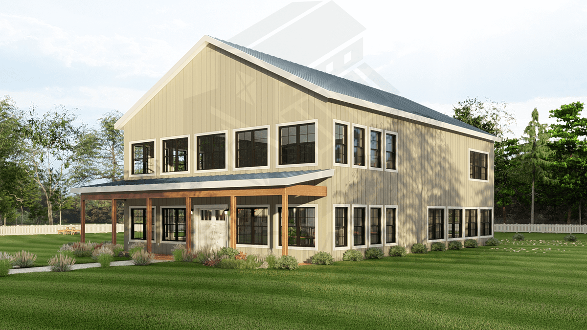 The Springbank Barndominium House Plan (SP1555-A) – My Barndominium Plans