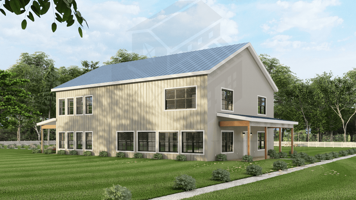 The Springbank Barndominium House Plan (SP1555-A) – My Barndominium Plans
