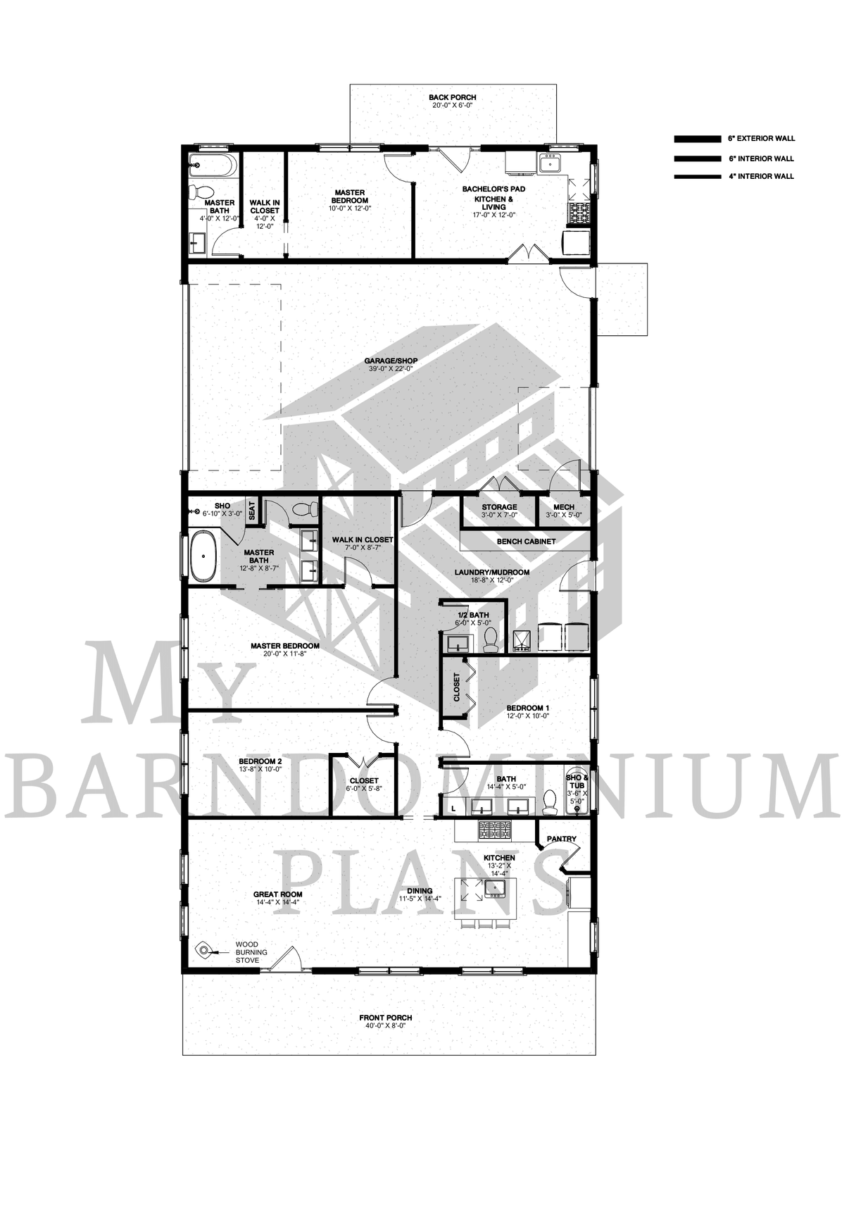 The Rosemore Barndominium House Plan (RO0194-A) – My Barndominium Plans