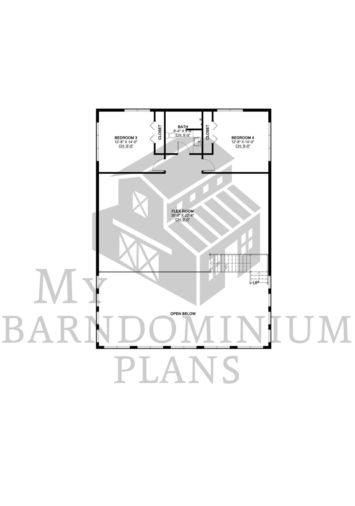 The Springbank Barndominium House Plan (SP1555-A) – My Barndominium Plans