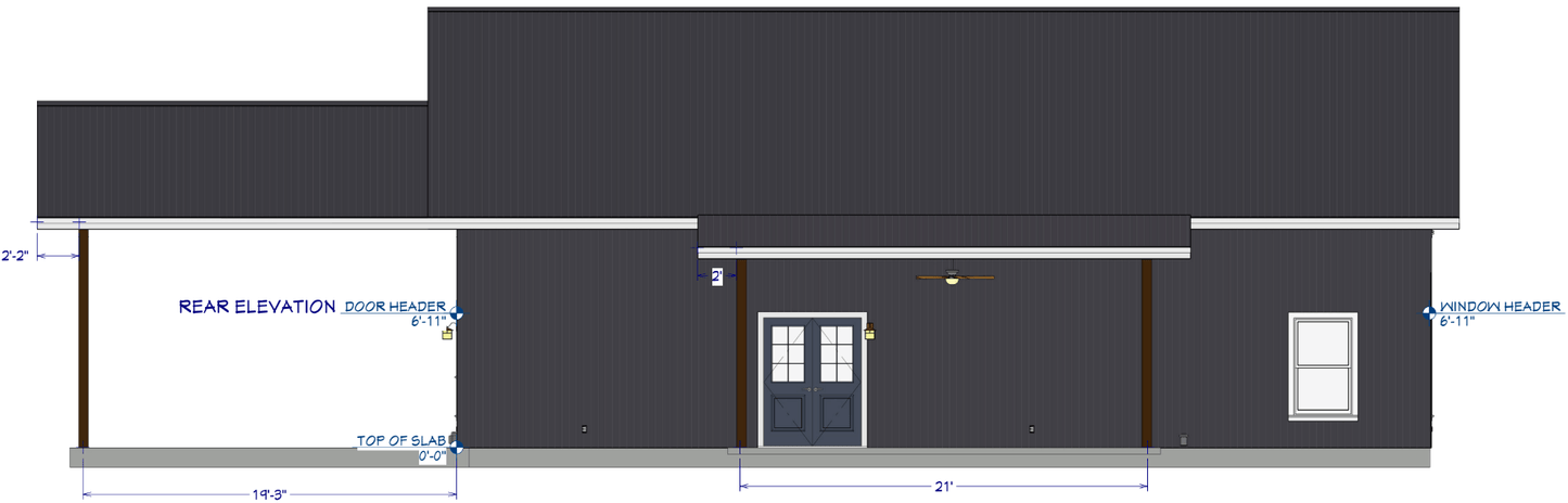 Bilbridge Barndominium House Plan (PL-200042)