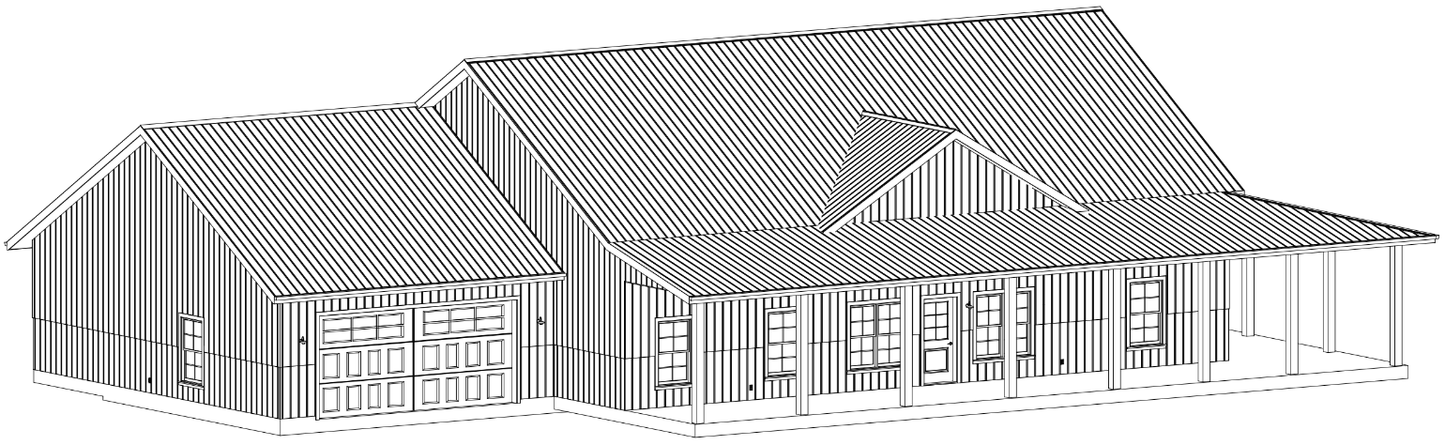 Gunthorpe Barndominium House Plan (PL-00524)