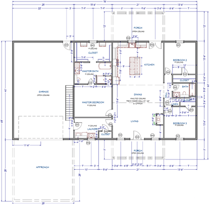 Harkenwood Barndominium House Plan (PL-200032)