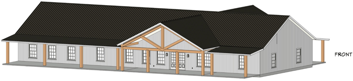 Harrison Barndominium House Plan (PL-280043)