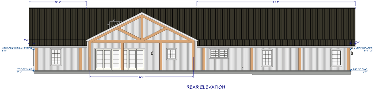 Harrison Barndominium House Plan (PL-280043)