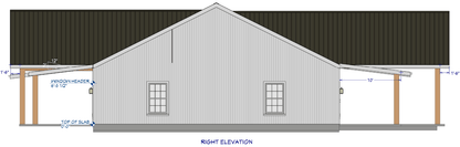 Harrison Barndominium House Plan (PL-280043)