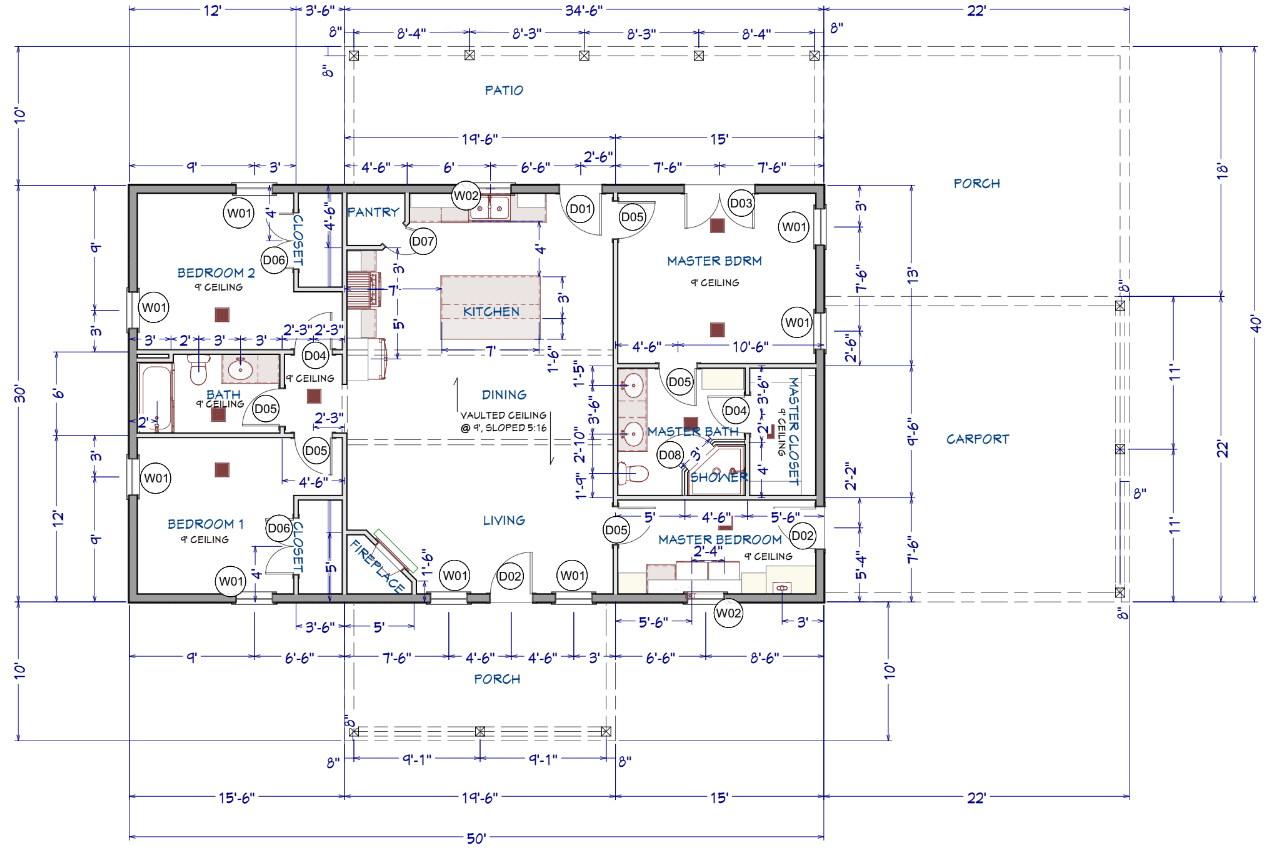 Hayfield Barndominium House Plan (PL-00324)