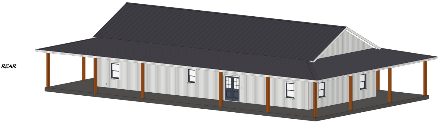 Henewood Barndominium House Plan (PL-245033)