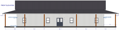 Henewood Barndominium House Plan (PL-245033)