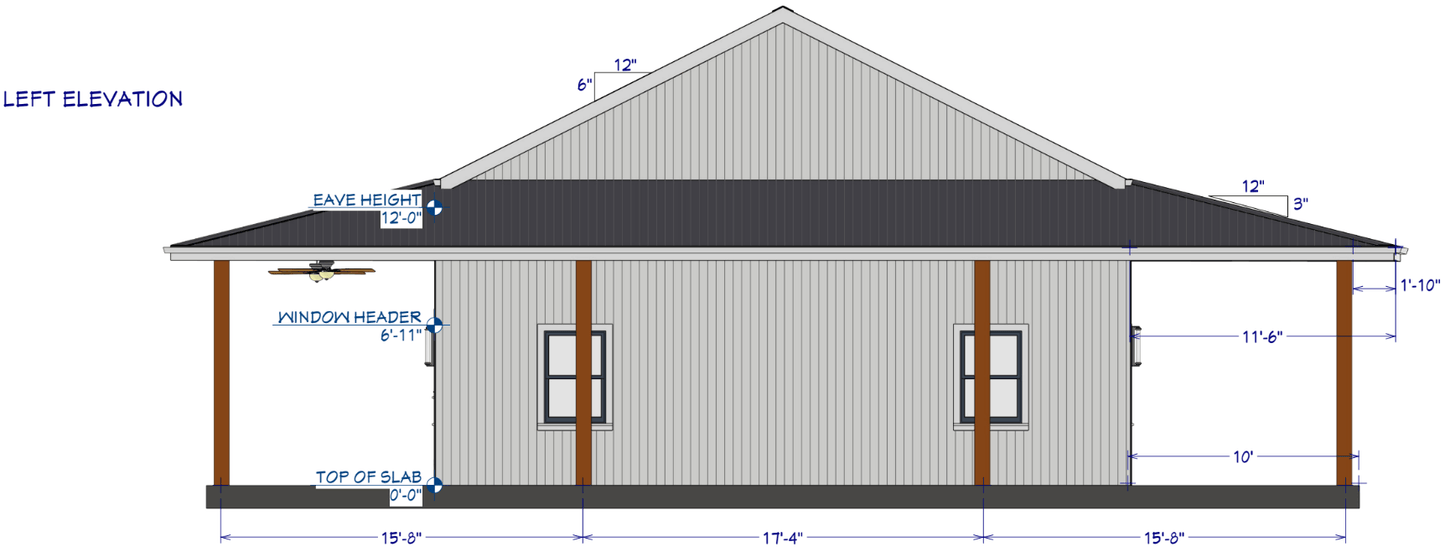 Henewood Barndominium House Plan (PL-245033)