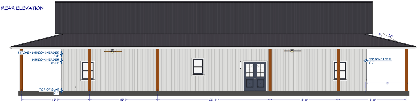 Henewood Barndominium House Plan (PL-245033)