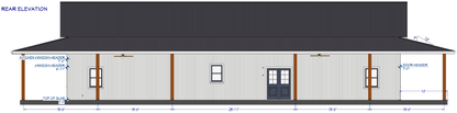 Henewood Barndominium House Plan (PL-245033)