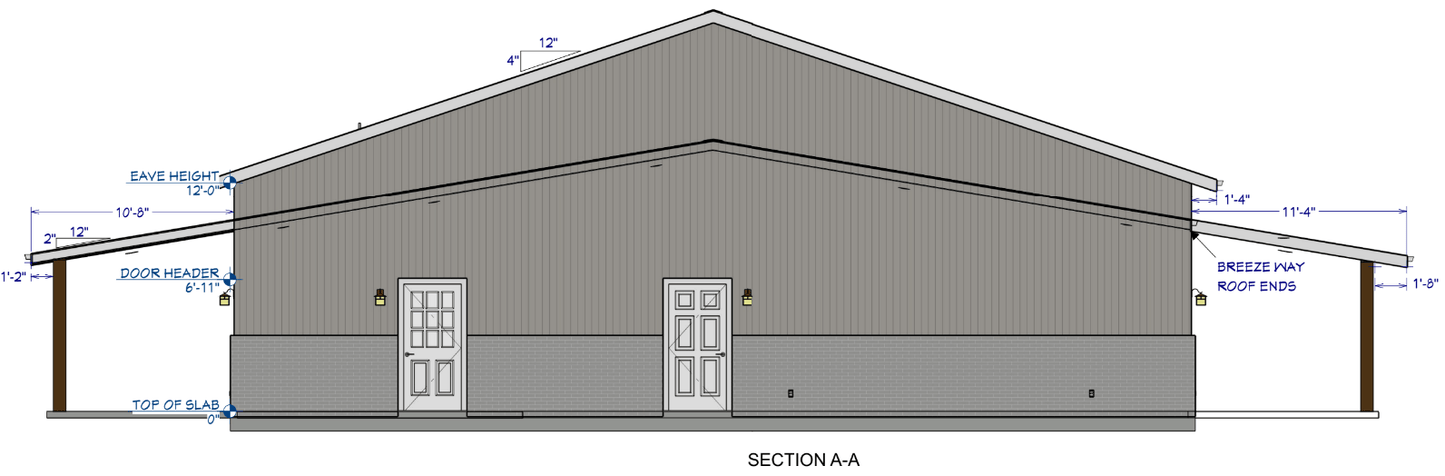 Nicholstone Barndominium House Plan (PL-101124)