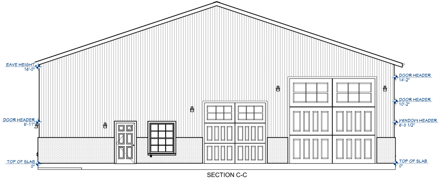 Nicholstone Barndominium House Plan (PL-101124)