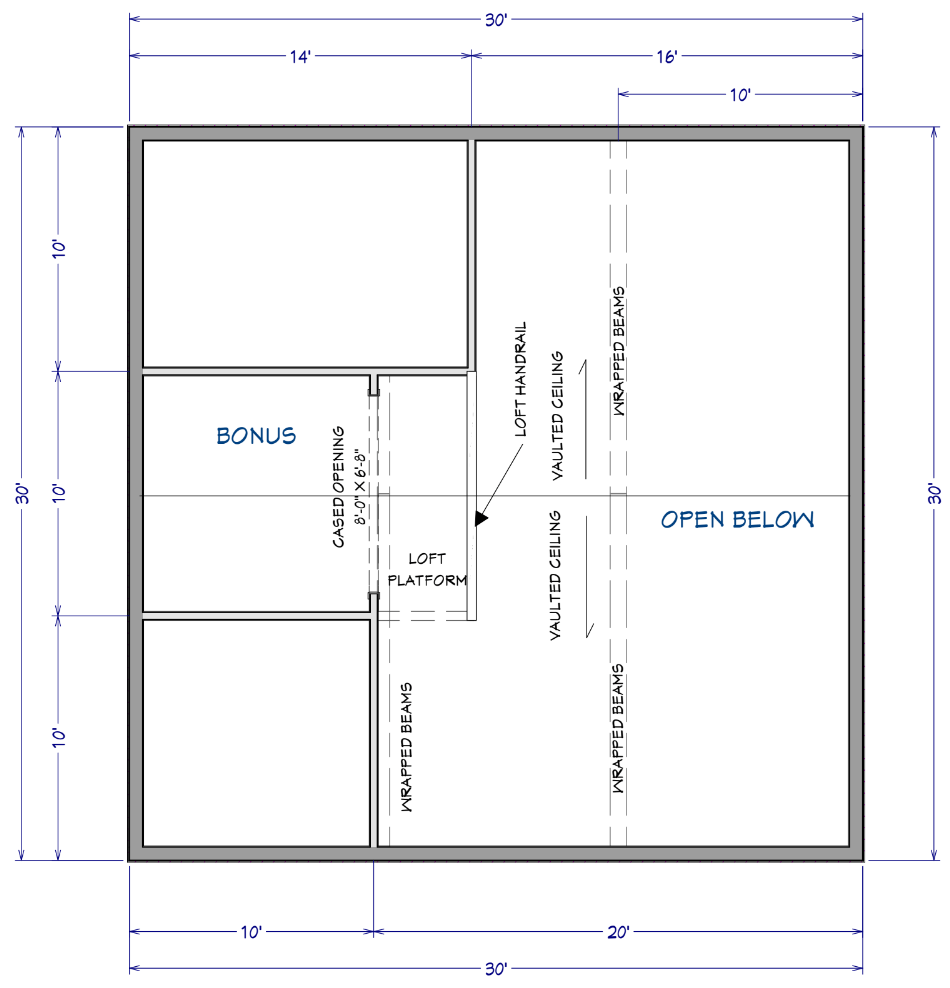 Slatemill Barndominium House Plan (PL-101224)