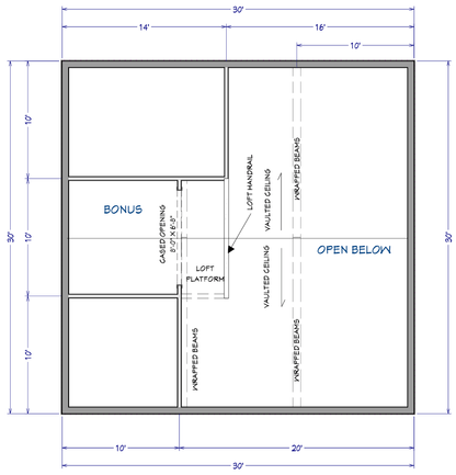 Slatemill Barndominium House Plan (PL-101224)